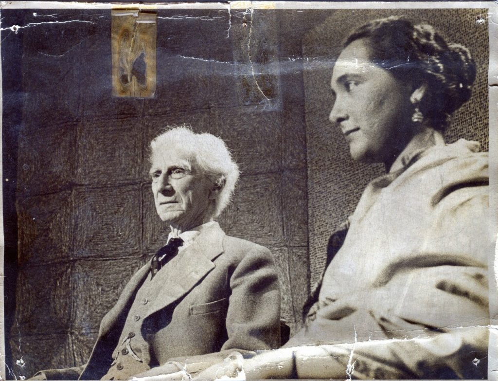 Romila Thapar with Bertrand Russell